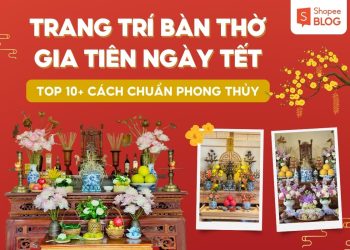 trang trí bàn thờ gia tiên ngày tết