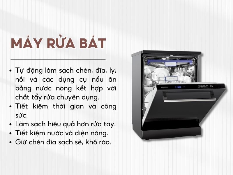 Đôi nét về máy rửa chén bát 
