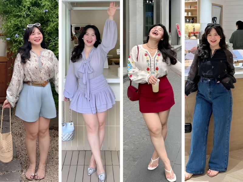 Áo tay dài phồng cho nữ vai rộng bắp tay to