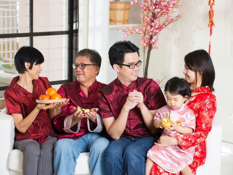 chúc tết bố mẹ