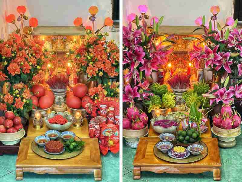 Trang trí bàn thờ ông Địa ngày Tết theo mệnh