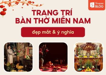 Trang trí bàn thờ ngày Tết miền Nam