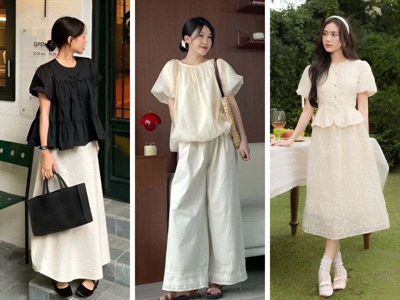 Áo tay lồng đèn cho nữ bắp tay to