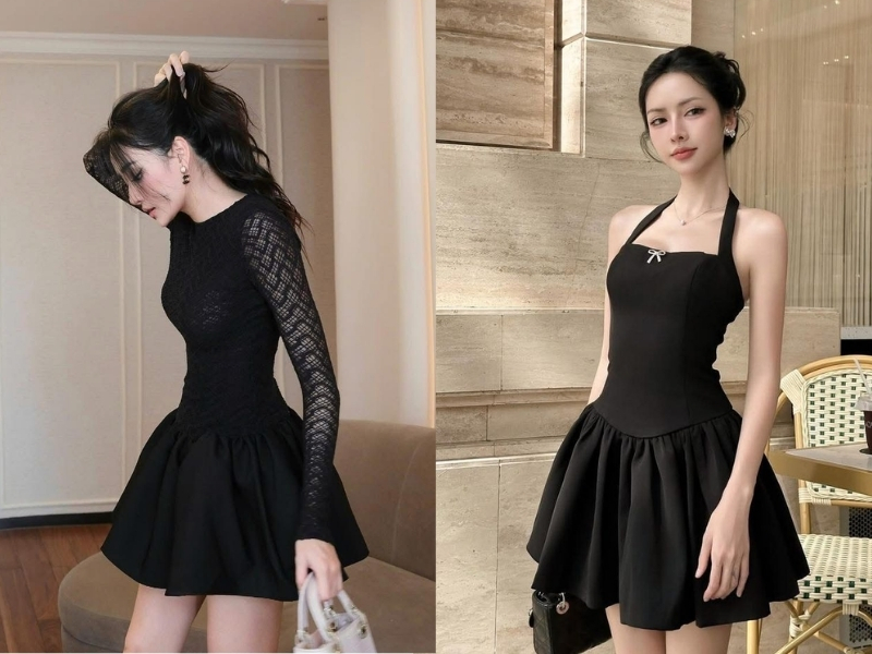 Chọn váy body dáng chữ A hoặc suông nhẹ