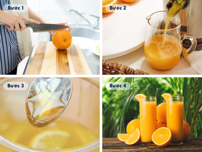 Cách giải rượu bia khi say với nước cam