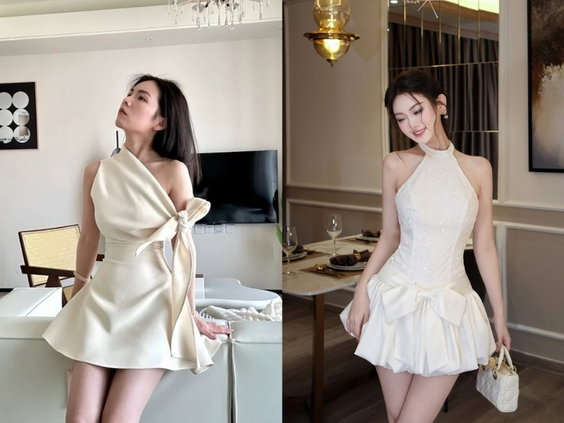 Chọn váy body có chi tiết thắt eo cao