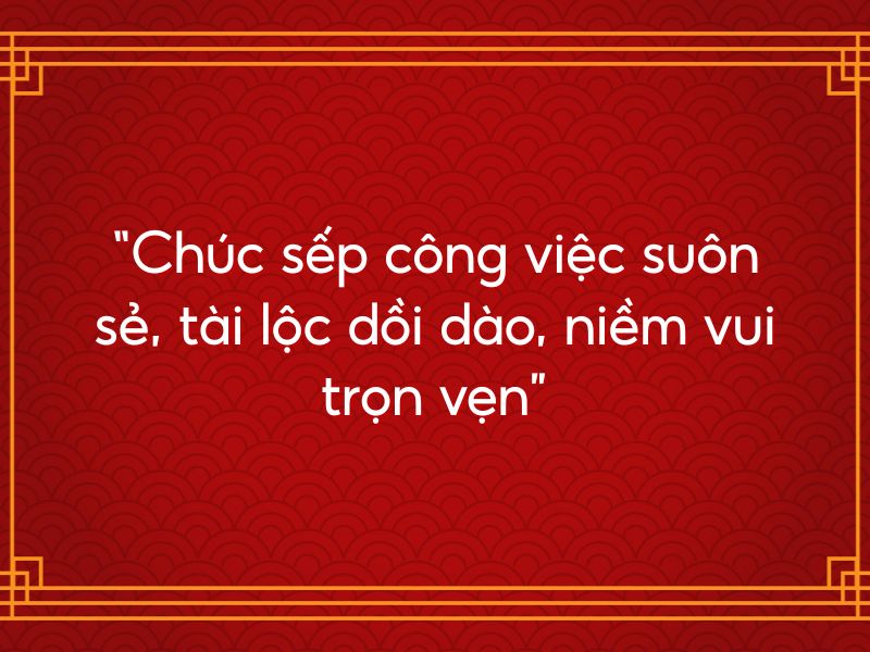 chúc tết sếp ngắn gọn