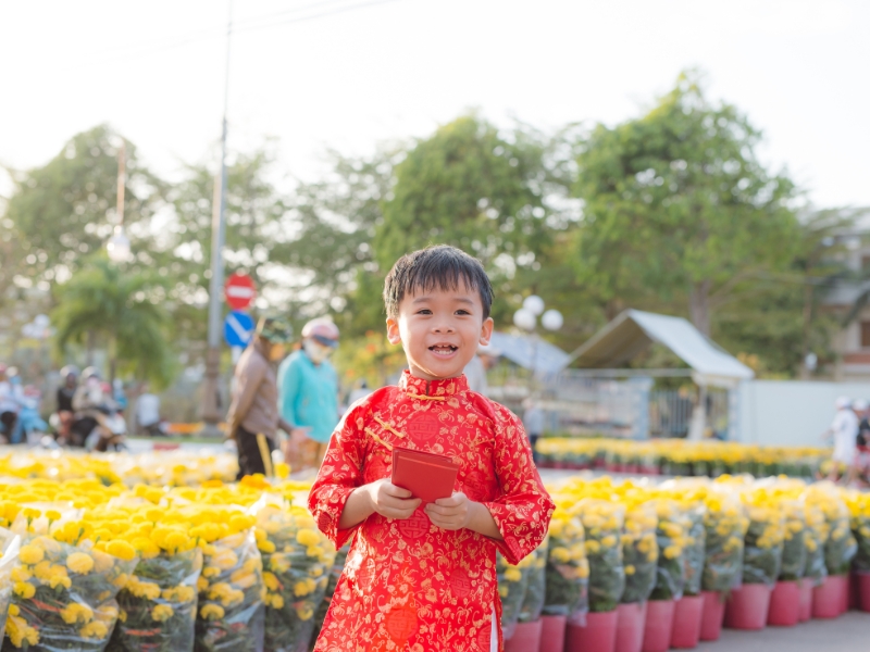 câu chúc tết ngắn gọn cho trẻ em