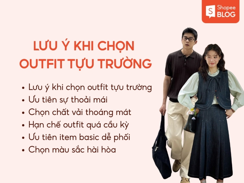 Cách chọn outfit tựu trường