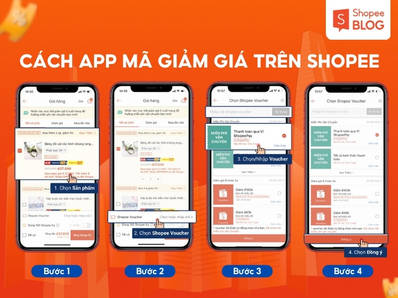 Cách áp mã giảm giá trên Shopee