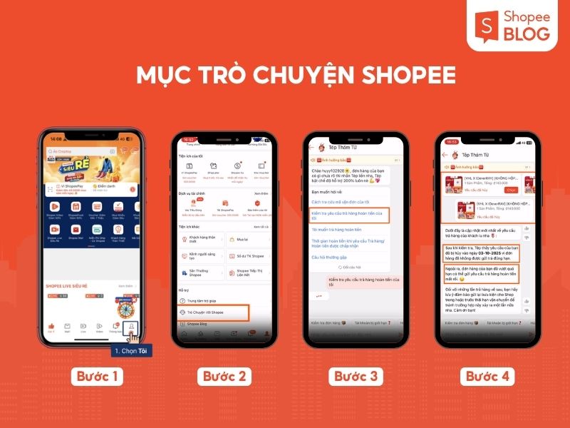 Cách theo dõi tình trạng Trả hàng/ Hoàn tiền trên Shopee