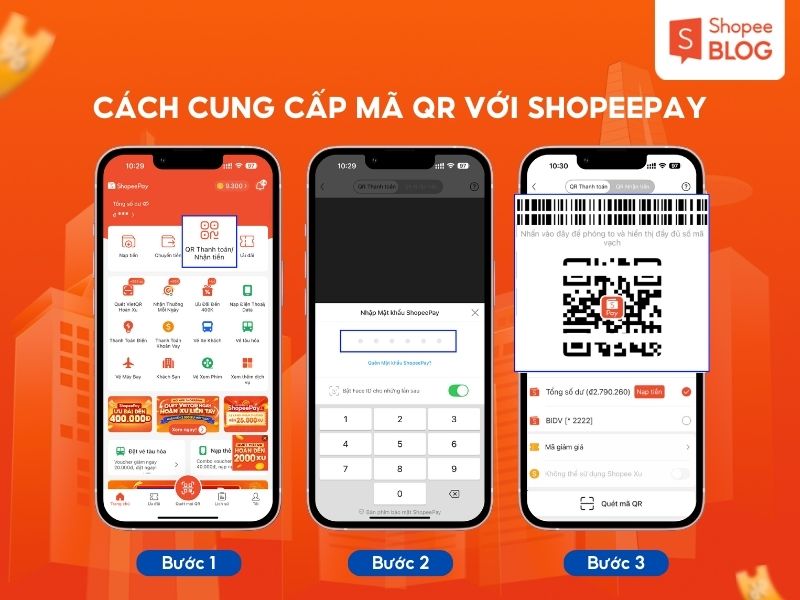 Cách cung cấp mã QR thanh toán với ShopeePay