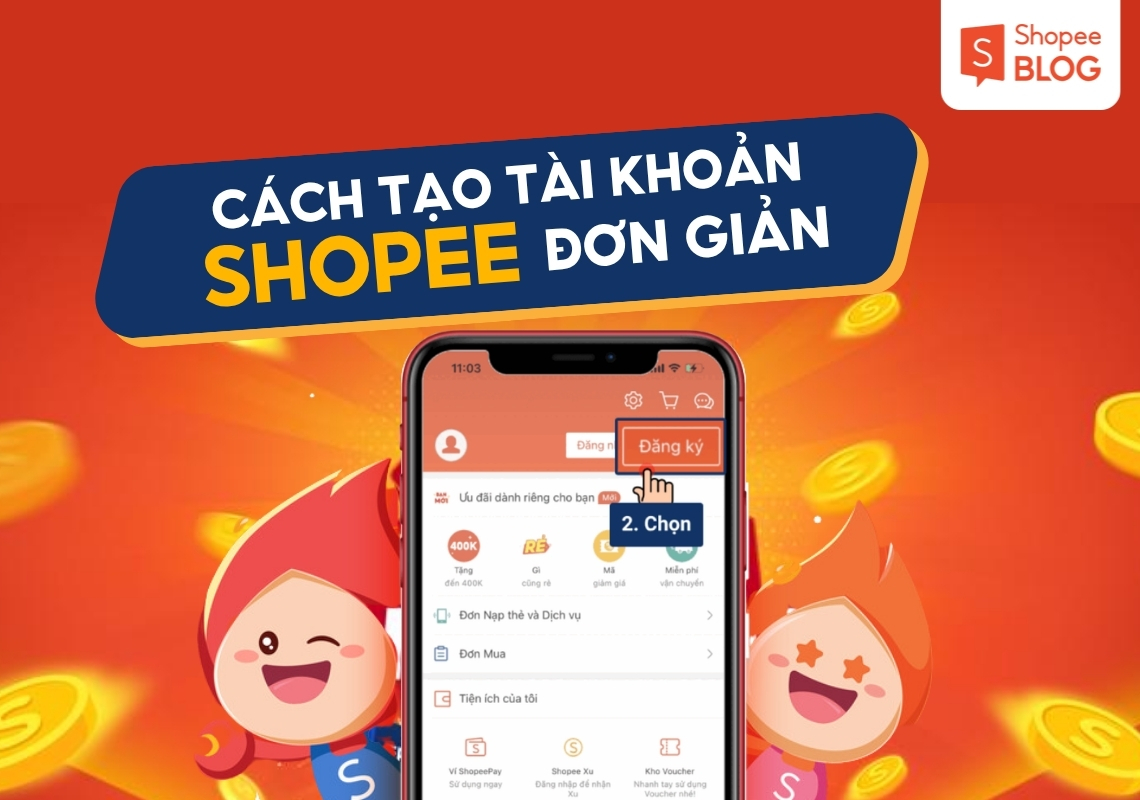 cách tạo tài khoản shopee