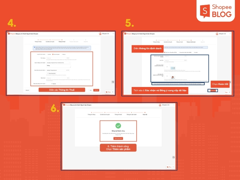 Cách tạo tài khoản bán hàng trên Shopee bằng máy tính