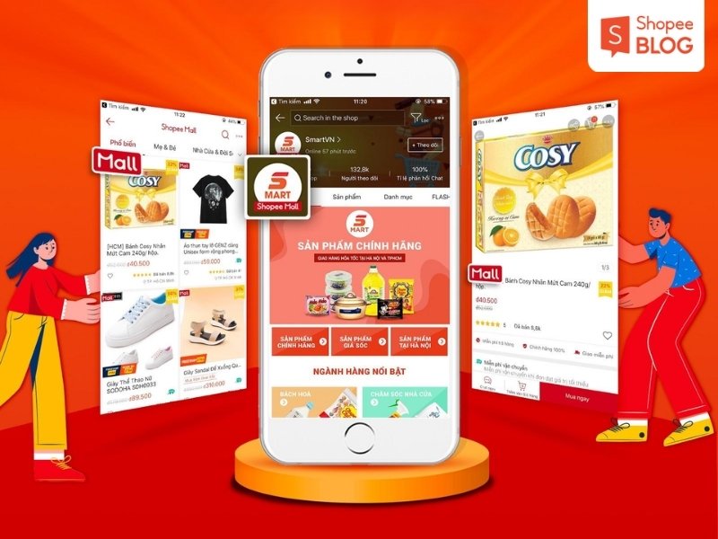 Chữ Mall trên Shopee