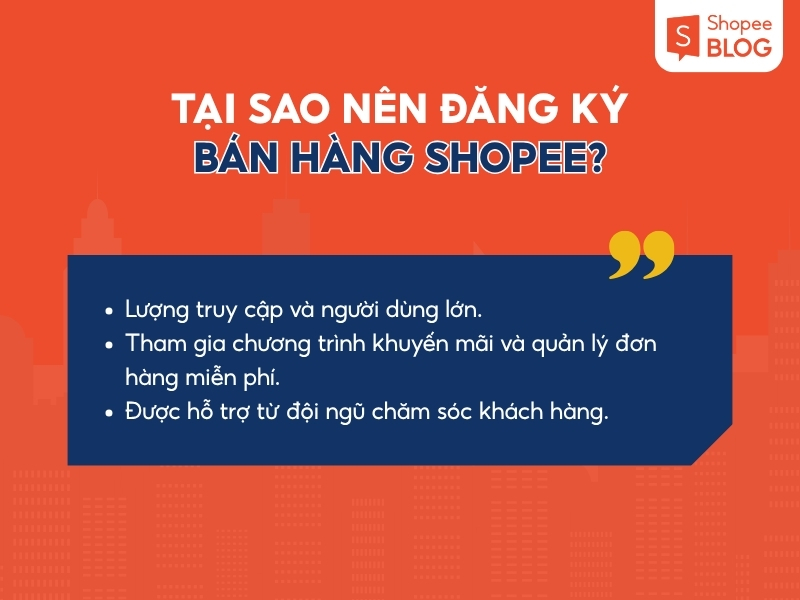 3 lý do nên đăng ký tài khoản Shopee bán hàng