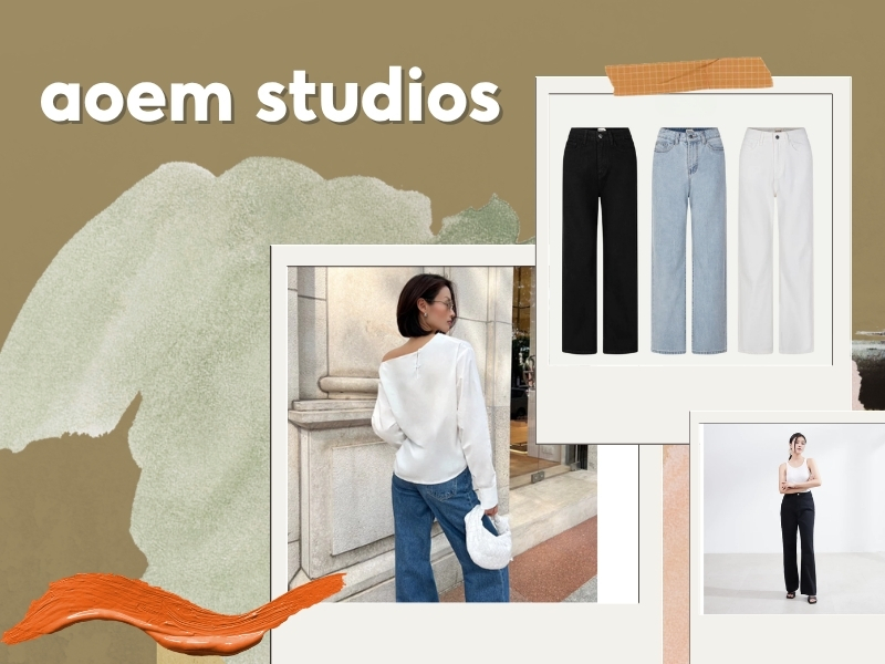 thương hiệu quần jean nữ Aoem studios
