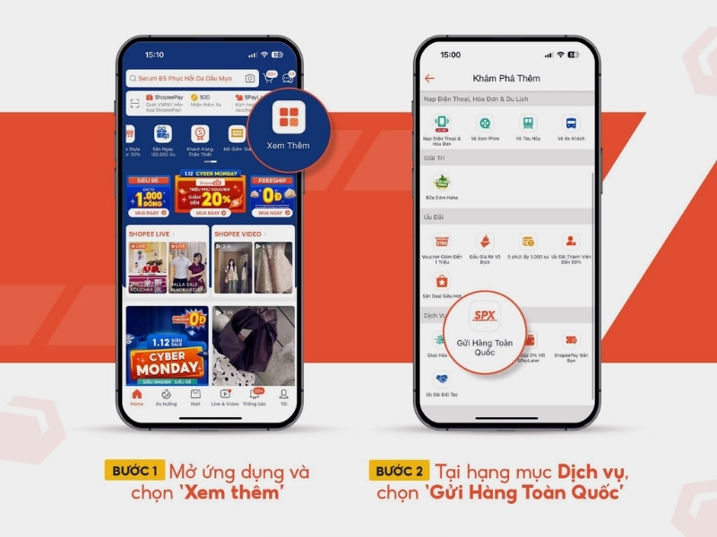 Cách gửi hàng bằng SPX trên Shopee