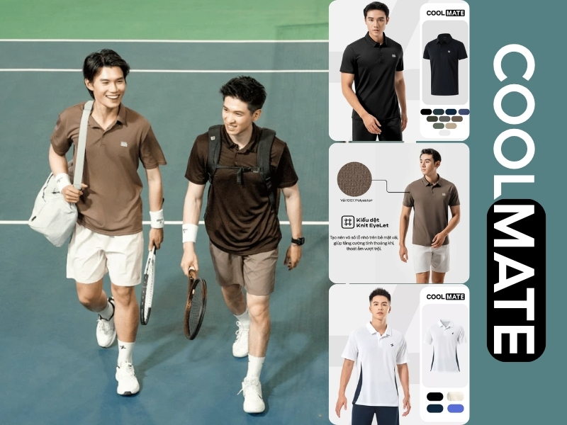 Shop áo thun nam có cổ Coolmate