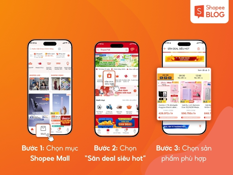 săn Flash Sale tại Shopee Mall