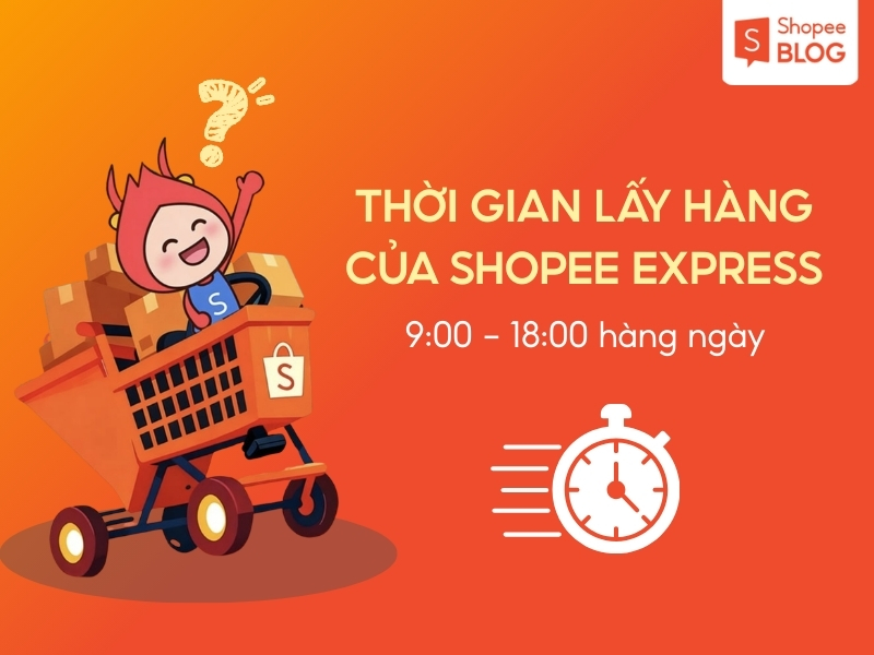 Thời gian lấy hàng của shipper Shopee Express