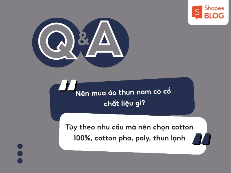 Chọn chất liệu áo polo 