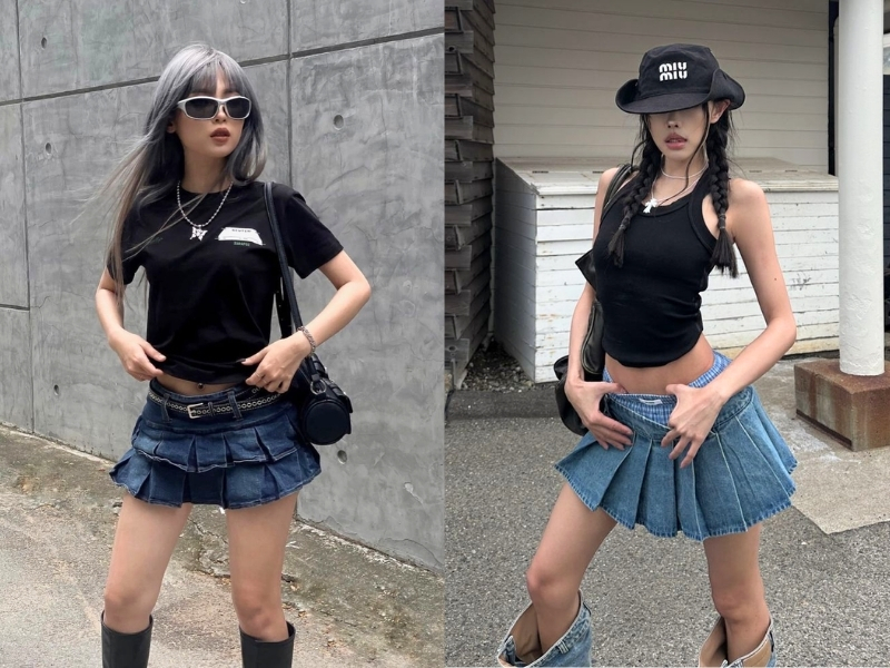 Chân váy jeans 2YK