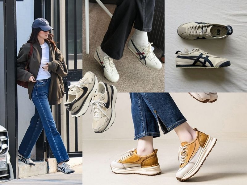 Sneaker trắng basic