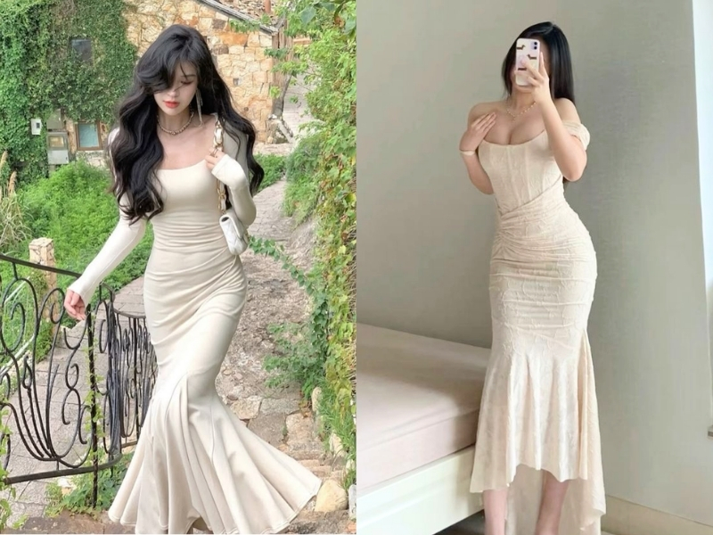 Váy đuôi cá tôn dáng và điệu đà