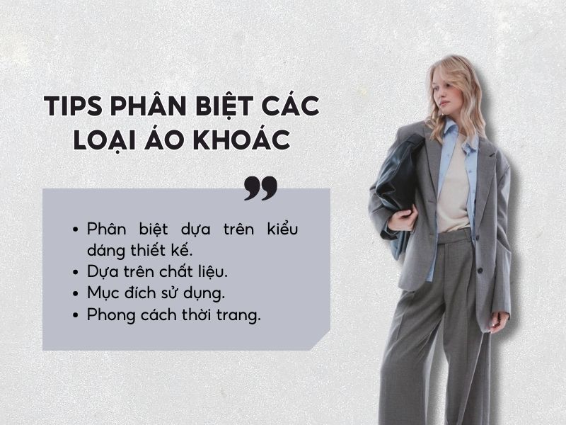 Tips phân biệt các loại áo khoác