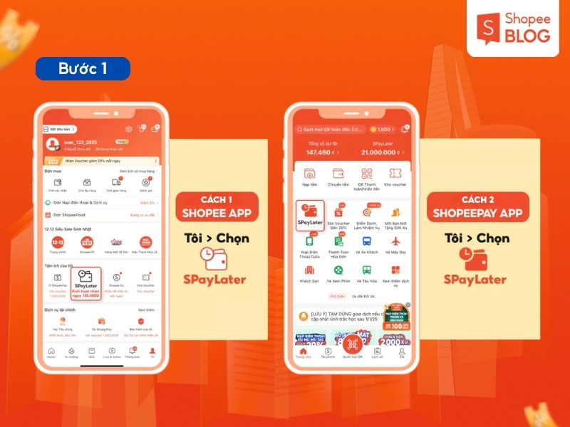 Cách truy cập SPayLater