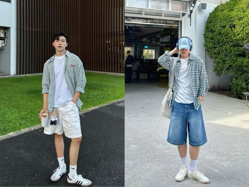 Mặc áo sơ mi như một lớp áo khoác ngoài