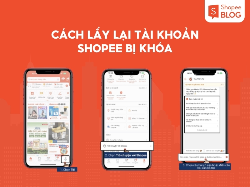 Hướng dẫn cách lấy lại tài khoản Shopee bị khóa