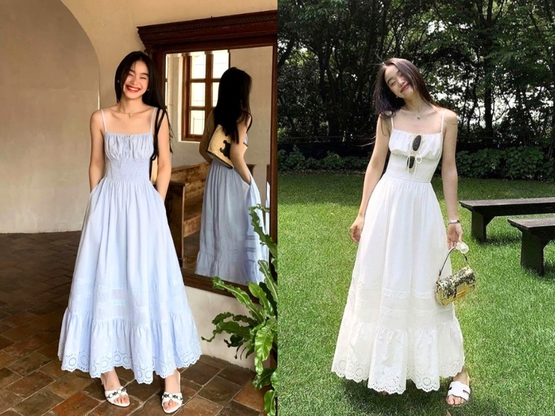 Váy suông đơn giản cho người 60kg