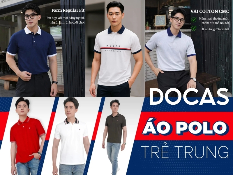 Shop áo thun nam có cổ Docas