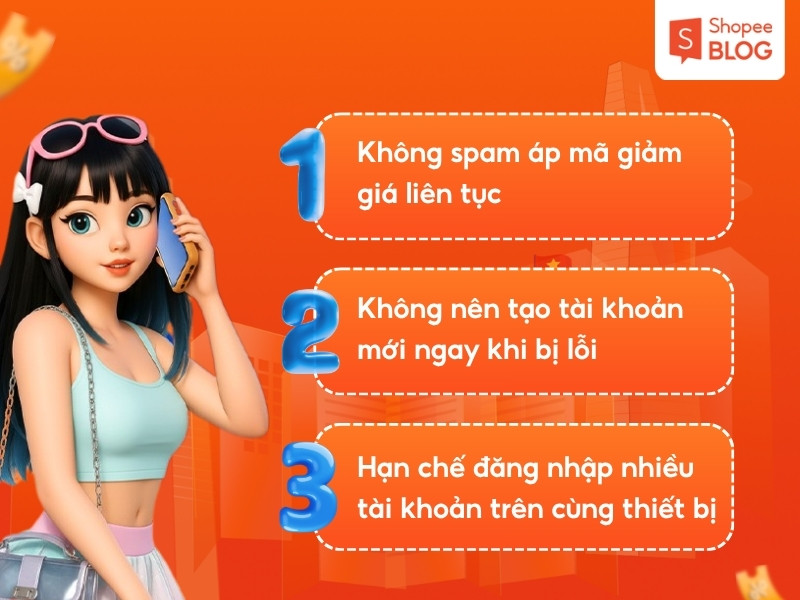 Lưu ý khi gặp lỗi M02 Shopee