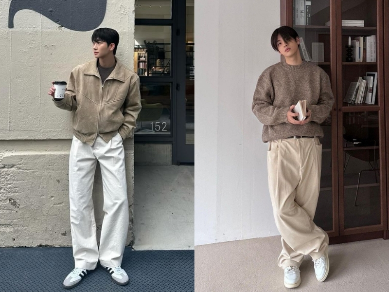 Outfit phối cho học sinh gọn gàng cho nam 60kg