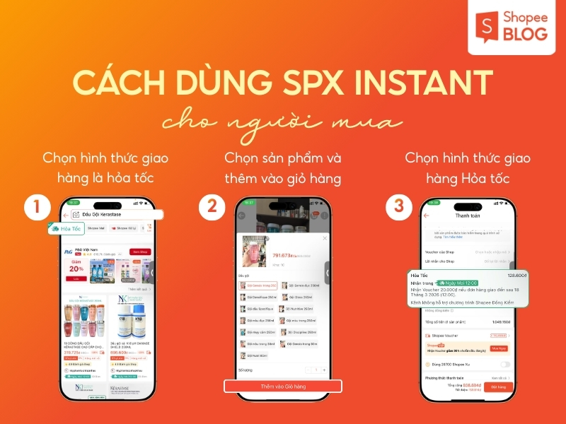 mua hàng với dịch vụ SPX Instant