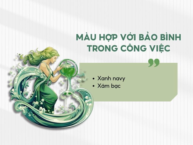Xanh navy mang đến phong thái chuyên nghiệp và đáng tin cậy, rất phù hợp với môi trường công sở của Bảo Bình