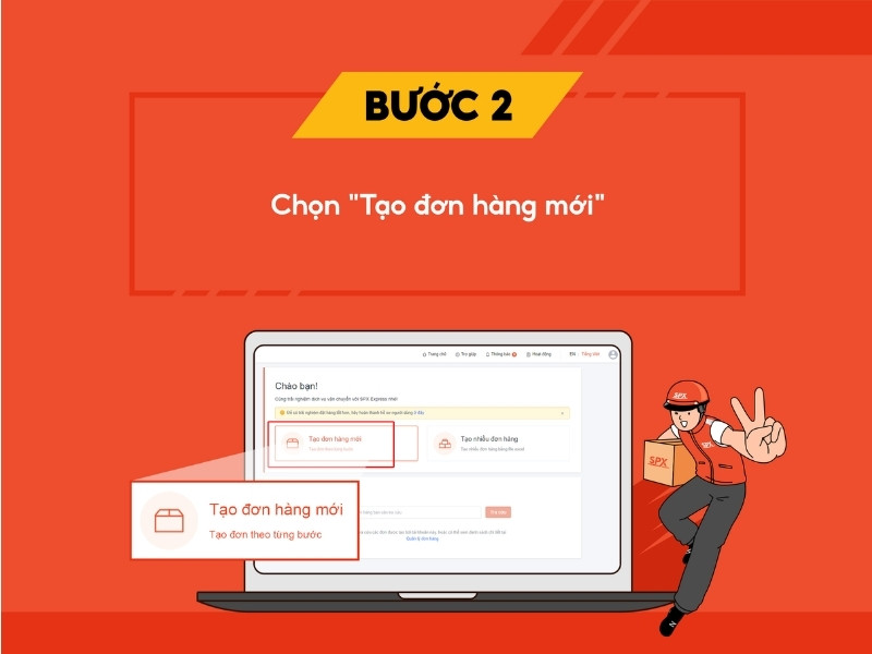 Cách gửi hàng bằng SPX qua website