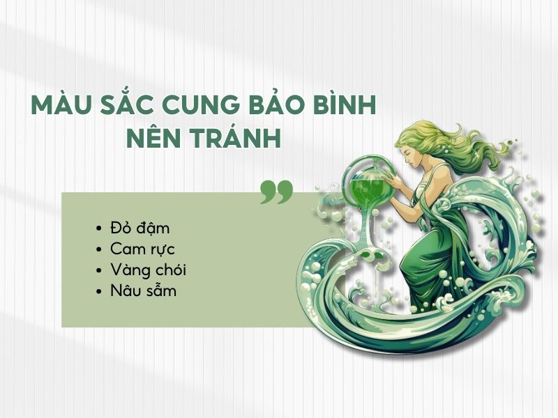 Những màu Bảo Bình nên tránh để bảo toàn năng lượng