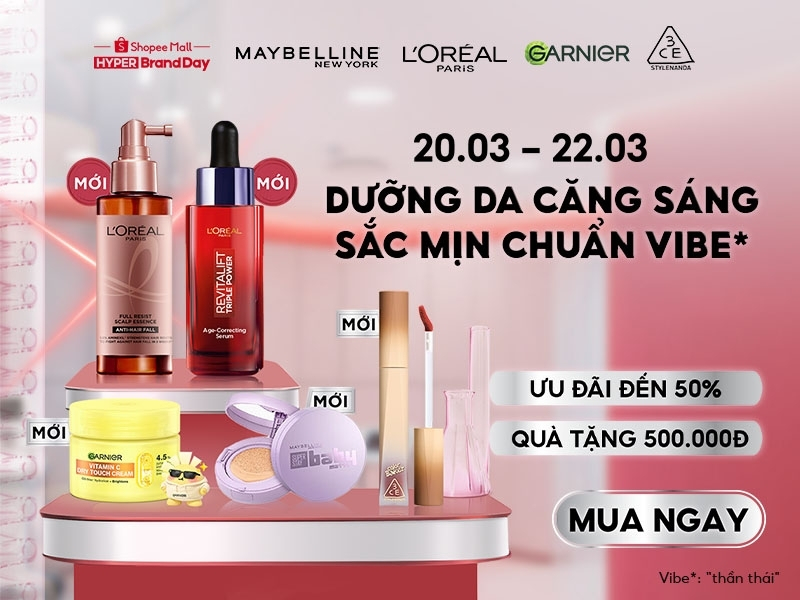 Siêu Sale Thương Hiệu 19.03 - 22.03 