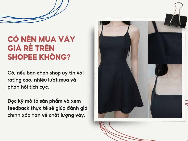 Có nên mua váy giá rẻ trên Shopee không? 