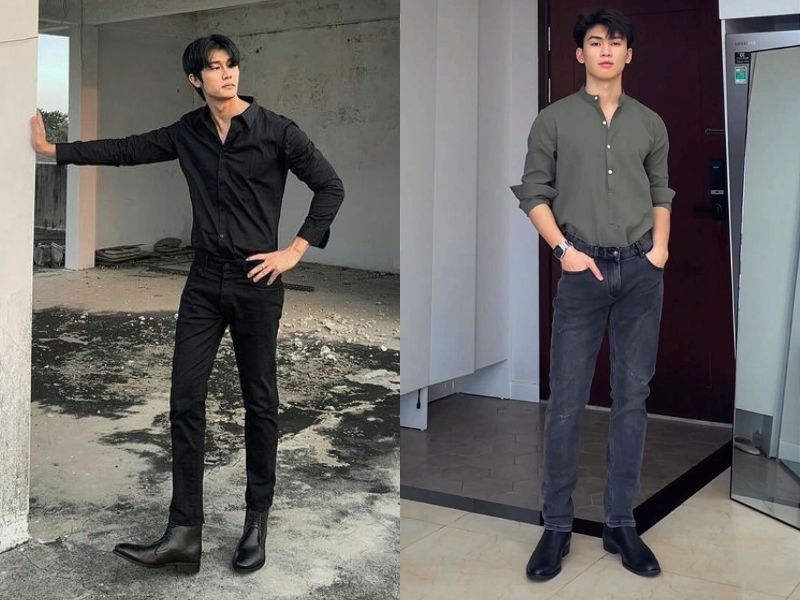 áo sơ mi cho người gầy