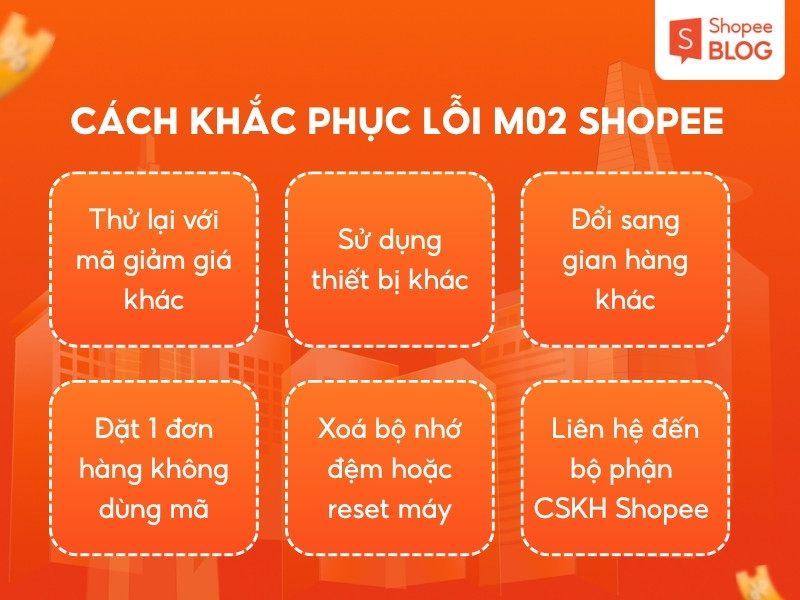 cách khắc phục lỗi M02 trên Shopee