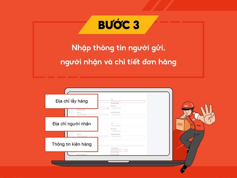 Hướng dẫn gửi hàng bằng SPX qua website