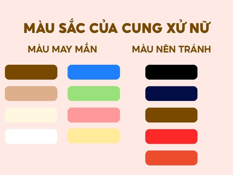 cung xử nữ hợp màu gì