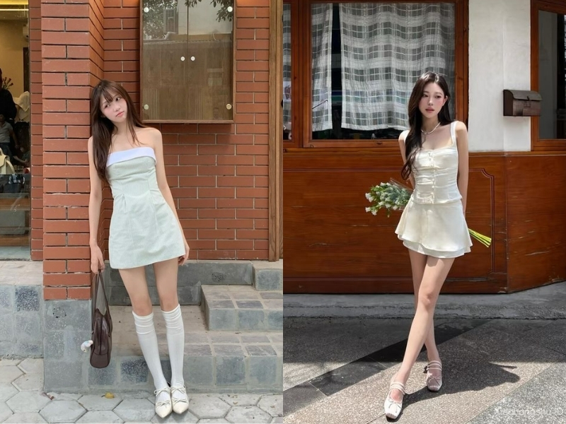Váy chữ A dễ mặc và dễ phối đồ