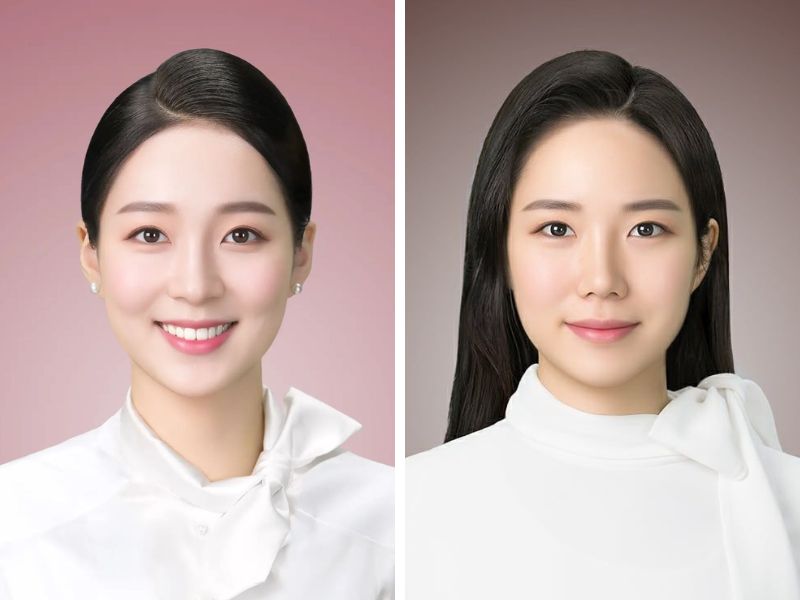 Áo kiểu nữ để chụp căn cước công dân