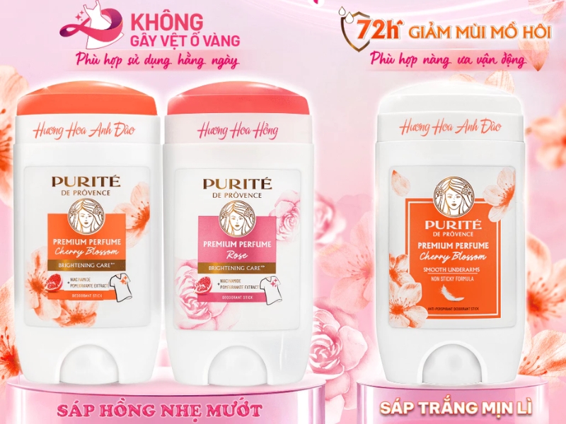 Sáp hồng nhẹ mướt, sáp trắng mịn lì